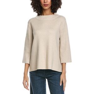 Fate Womens  Mixed Media Sweater, Tan